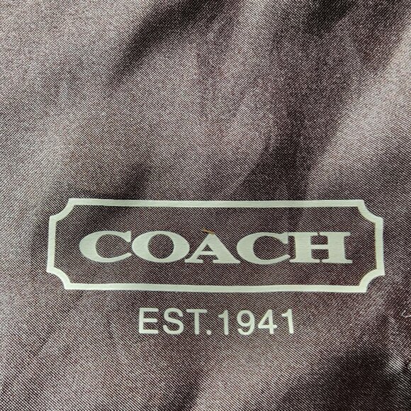 COACH Brown Silk Drawstring Dust Bag - Picture 4 of 16